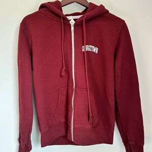Brandy Melville Maroon Georgetown Hoodie